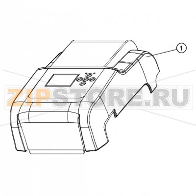 Верхняя крышка принтера в сборе 5&quot; Datamax E-4204B Mark III Верхняя крышка принтера в сборе Datamax E-4204B Mark III включая накладкуЗапчасть на сборочном чертеже под номером: 1Название запчасти Datamax на английском языке: Top Cover Assembly 5"