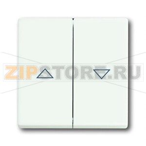 Клавиша для выключателя жалюзи с маркировкой, белая ABB 2CKA001751A3022 