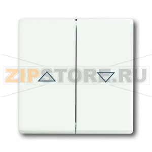 Клавиша для выключателя жалюзи с маркировкой, белая ABB 2CKA001751A3022 