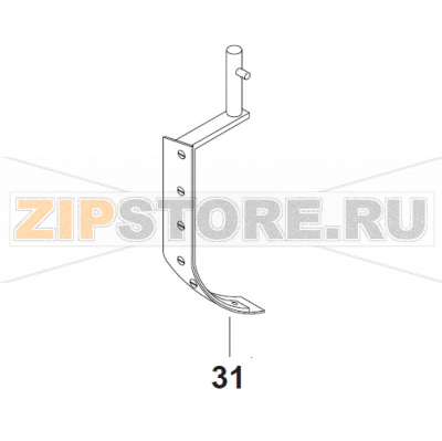 40L Scraper w. Nylon Without Holder Bear Varimixer AR40 VL-1S                                                   40L Scraper w. Nylon Without Holder Bear Varimixer AR40 VL-1SЗапчасть на сборочном чертеже под номером: 31Название запчасти на датском&nbsp;языке: 40L Scraper w. Nylon Without Holder Bear Varimixer AR40 VL-1S