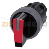 АКТУАТОР ПОВОРОТНОГО ПЕРЕКЛЮЧАТЕЛЯ С ВОЗМОЖНОСТЬЮ ПОДСВЕТКИ, 22MM, КРУГЛ., ПЛАСТИК С МЕТАЛЛИЧЕСКИМ ФРОНТАЛЬНЫМ КОЛЬЦОМ, РУКОЯТКА КОРОТКАЯ ЧЁРНАЯ С КРАСНОЙ ВСТАВКОЙ, 3 КОММУТАЦИОННЫХ ПОЛОЖЕНИЯ: I>O-II, БЕЗ ФИКСАЦИИ В ЛЕВОМ ПОЛОЖЕНИИ РУКОЯТКИ, С ФИКСАЦИЕЙ В