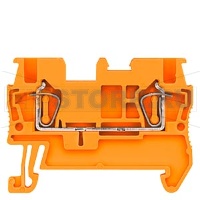 КЛЕММА ПРОХОДНАЯ ПРУЖИННОЕ ПОДСОЕДИНЕНИЕ: 1,5ММ2,4,2MM, ОРАНЖЕВЫЙ Siemens 8WH2000-0AE04