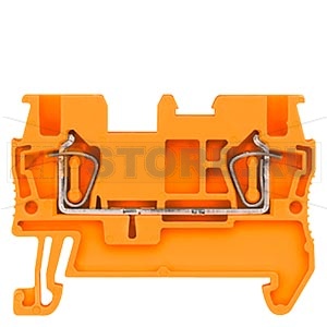 КЛЕММА ПРОХОДНАЯ ПРУЖИННОЕ ПОДСОЕДИНЕНИЕ: 1,5ММ2,4,2MM, ОРАНЖЕВЫЙ Siemens 8WH2000-0AE04 