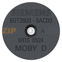 TRANSPONDER MDS D524 FOR RF200 ONLY BUTTON ISO 15693 CHIP TYPE,FUJITSU MB89R112, 8192 BYTE FRAM USER MEMORY 27 X 4 MM (DXH), -25 UP TO +85 DGR, MIN. ORDER QUANTITY 20 STUECK Siemens 6GT2600-5AC00