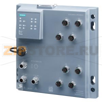 SCALANCE XP208EEC, managed IE switch with railway approval IEC 62443-4-2 certified; (EN 50155, EN 45545); 8x 10/100 Mbps M12 ports, IP65, LED diagnostics, error signaling contact, redundant power supply, PROFINET IO device, network management, can be oper