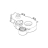 Soundproof. cover for cofgrinder P0053 Saeco Talea Giro