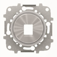 Накладка для одного суппорта/разъёма, хром ABB 2CLA861810A1401