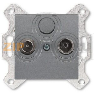 Розетка проходная TV-R, 7 дБ, сталь ABB 2CHH083607A6069 