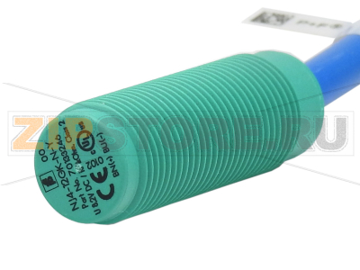 Индуктивный датчик Inductive sensor NJ4-12GK-N-Y10454 Pepperl+Fuchs General specificationsSwitching functionNormally closed (NC)Output typeNAMURRated operating distance4 mmInstallationnon-flushAssured operating distance0 ... 3.24 mmReduction factor rAl 0.4Reduction factor rCu 0.3Reduction factor r304 0.85Output type2-wireNominal ratingsNominal voltage8 VSwitching frequency0 ... 1500 HzCurrent consumptionMeasuring plate not detectedmin. 3 mAMeasuring plate detected&le 1 mACompliance with standards and directivesStandard conformityNAMUREN 60947-5-6:2000 IEC 60947-5-6:1999Approvals and certificatesUL approvalcULus Listed, General PurposeCSA approvalcCSAus Listed, General PurposeAmbient conditionsAmbient temperature-25 ... 100 °C (-13 ... 212 °F)Mechanical specificationsConnection typecable PVC , 2 mCore cross-section0.34 mm2Housing materialPBTSensing facePBTDegree of protectionIP68CableBending radius> 10 x cable diameterGeneral informationUse in the hazardous areasee instruction manualsCategory2G