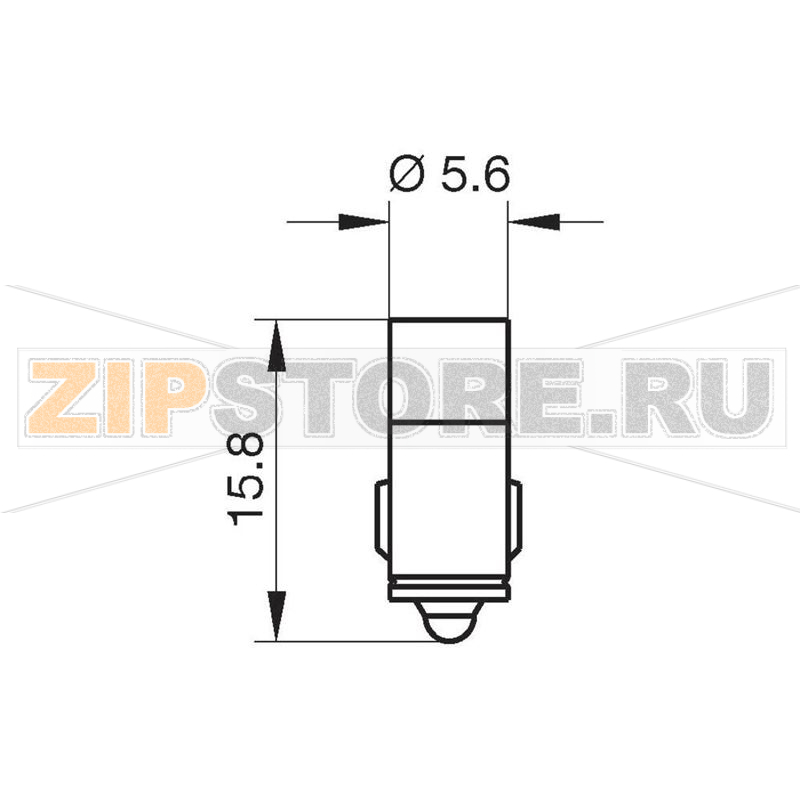 Лампа светодиодная 24 В/DC, 24 В/AC, цоколь: MG5.7, ультра-зеленая Signal-Construct MWTG5774 