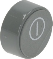 BUTTON ROUND GREY ø 23 mm ON/OFF