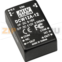 Преобразователь DC/DC, 1200 мА Mean Well DCW12B-05