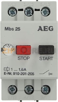 ВЫКЛЮЧАТЕЛЬ ЗАЩИТЫ ДВИГАТЕЛЯ AEG Mbs25-016 RATIONAL 3031.0105 