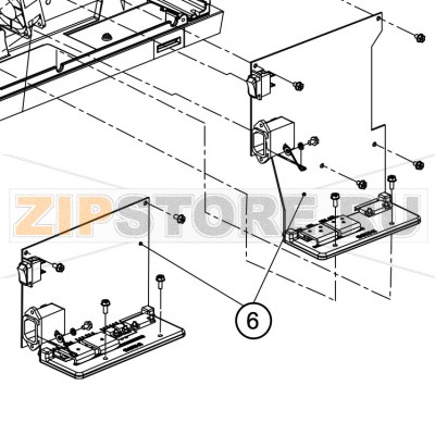 Материнская плата и источник питания Datamax H-4310 (расшир. корп.) Блок питания и главная плата для принтера Datamax H-4310 (расшир. корп.)Запчасть на сборочном чертеже под номером: 6Название запчасти Datamax на английском языке: Board, Power Supply, HX