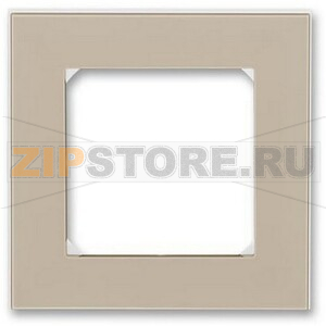 Рамка одноместная, кофе макиато/белый ABB 2CHH015010A6018 
