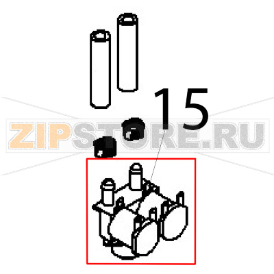 Electromagnetic valve Angelo Po 091CP1E Electromagnetic valve Angelo Po 091CP1EЗапчасть на деталировке под номером: 15