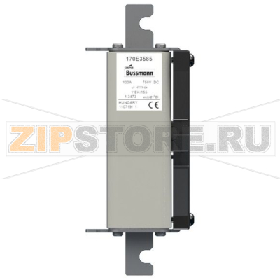Предохранитель, 100 A, DC 750 В, 100 кА, size 1, 43x60x212 мм, gR, IEC Eaton FUSE 100A 750V 1*E 