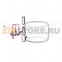 Red faucet handle Ugolini Delice