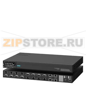Сериальный сервер (коммутатор) RS416P, Поддержка питания по Ethernet, шифрование 128-бит, до 16 сериальных портов, до 4 100Мбит/с портов с поддержкой PoE, до 2 оптических 100Мбит/с портов Siemens 6GK6041-6PT2.-.... 