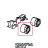 Cheflux bakerlux thermostat knob Unox XB 693
