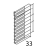 Left lateral tray support Piron P920RXS