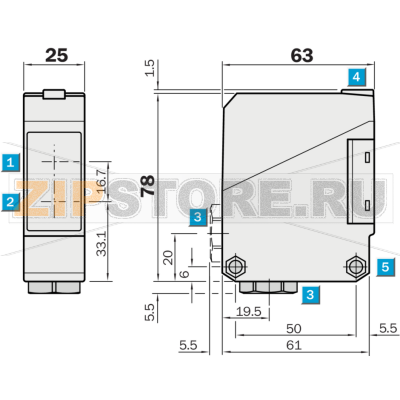 Датчик оптический SICK WT260-F470 