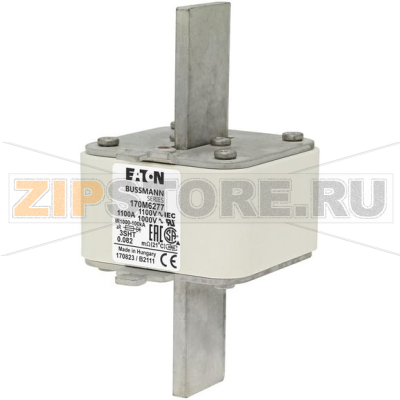Предохранитель, 630 A, AC 690 В, size 3, 74x92x141 мм, aR, IEC Eaton FUSE 630A 690V 3KW/110 AR 