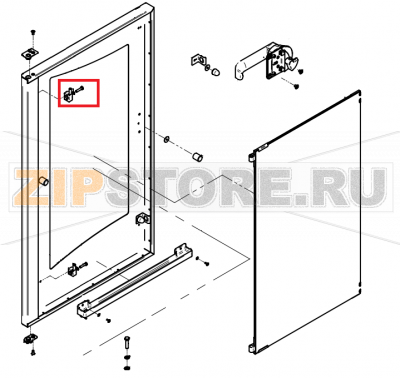 Customer service set for interior door hinge P3 CONVOTHERM OES 10.10    Customer service set for interior door hinge P3 CONVOTHERM OES 10.10Запчасть на сборочном чертеже под номером: 276Название запчасти на английском&nbsp;языке: Customer service set for interior door hinge P3 CONVOTHERM OES 10.10