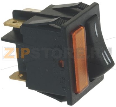 BIPOLAR SWITCH BLACK 16A 250V 