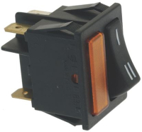 BIPOLAR SWITCH BLACK 16A 250V