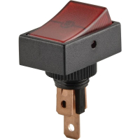 Переключатель автомобильный, красный TRU Components TC-R13-207B2-SQ
