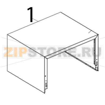 Mantello inox L.M. rossella Unox XF 190 Mantello inox L.M. rossella Unox XF 190Запчасть на деталировке под номером: 1