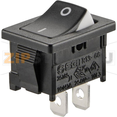Переключатель клавишный 250 В/AC, 6 А, 1 x выкл/вкл TRU Components TC-R13-66A3-02 