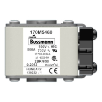 Предохранитель, 500 A, AC 690 В, 200 кА, size 2, aR, IEC UL Eaton FUSE 500A 690V 2BKN/50 AR UC