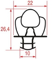 JOINT A ENCASTRER 582x430mm