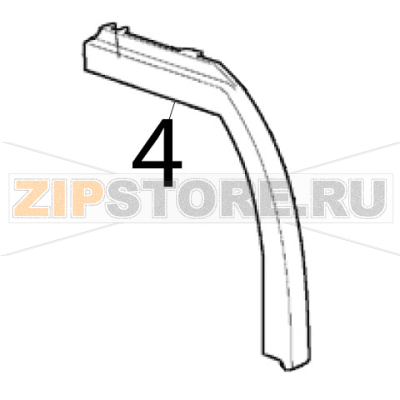 Linke türführung Scotsman EC 126 AS Linke türführung Scotsman EC 126 ASЗапчасть на деталировке под номером: 4