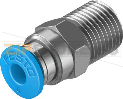 Штуцер с цанговым соединением Festo QS-1/8-4-100 