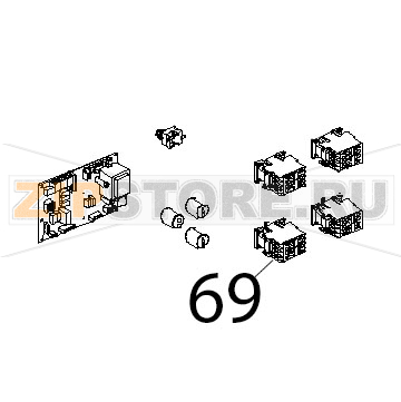 Teleruttore GE 25 A, 230 V, 50/60 Hz Unox XBC 804 Teleruttore GE 25 A, 230 V, 50/60 Hz Unox XBC 804Запчасть на деталировке под номером: 69