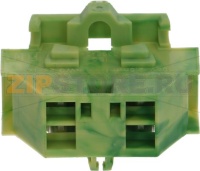 CLAMP 2-POLES GREEN-YELLOW