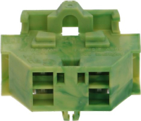 CLAMP 2-POLES GREEN-YELLOW