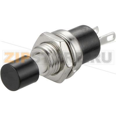 Кнопка 250 В/AC, 1.5 А, 1 x выкл/вкл, без фиксации, 1 шт TRU Components TC-R13-24A1-05-BK 