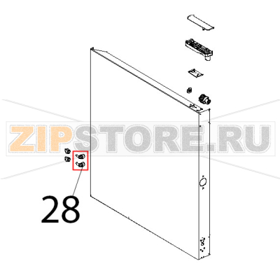 Raccordo a gomito con j. guest Unox XBC 604P Raccordo a gomito con j. guest Unox XBC 604PЗапчасть на деталировке под номером: 28