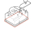 Coperchio x cont. cavo alim. gri Saeco Royal Digital Plus
