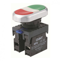 Кнопка двойная, 2НЗ, IP65 Chint NP8-02S