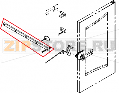 Guide rail for disappearing door 6.10/10.10 P3 with fixing a CONVOTHERM OES 10.10  Guide rail for disappearing door 6.10/10.10 P3 with fixing a CONVOTHERM OES 10.10Запчасть на сборочном чертеже под номером: B020Название запчасти на английском&nbsp;языке:&nbsp;Guide rail for disappearing door 6.10/10.10 P3 with fixing a CONVOTHERM OES 10.10