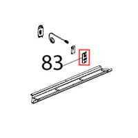 Piastrina supporto microporta magnetico Unox XBC 905