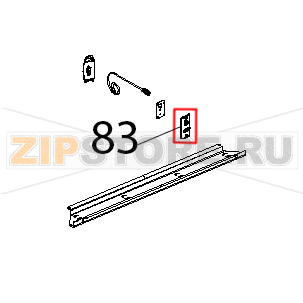 Piastrina supporto microporta magnetico Unox XBC 905 Piastrina supporto microporta magnetico Unox XBC 905Запчасть на деталировке под номером: 83