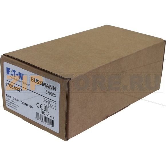 Предохранитель, 400 A, DC 750 В, size 2, 59x77x130 мм, gR, IEC Eaton FUSE 400A 750V 2BKN/130 GR 
