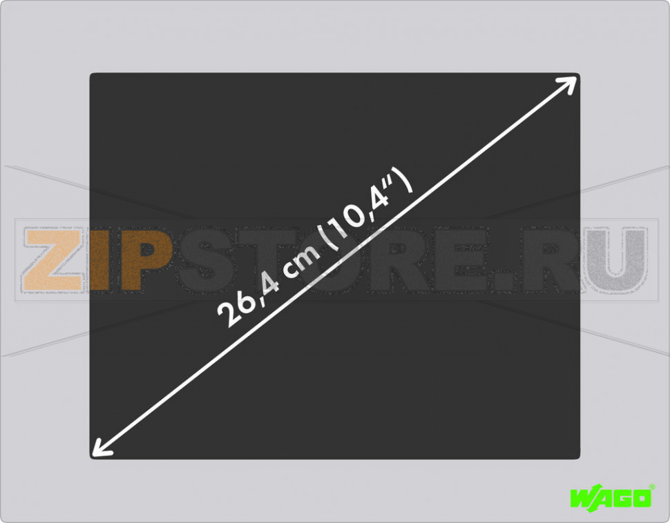 Web-панель; 26,4 см (10,4"); 640 x 480 пикселей Wago 762-1104 Специально сконфигурированная в виде веб-браузера, веб-панель подключается к контроллеру при помощи собственных веб-серверов. Веб-визуализация CoDeSys 2.3 оптимизирована специально для веб-панели. Конфигурация программного обеспечения:Интернет-браузер Виртуальная машина JavaПрограммное обеспечение для конфигурирования панели...