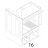 Central tray support Fagor FI-48 B